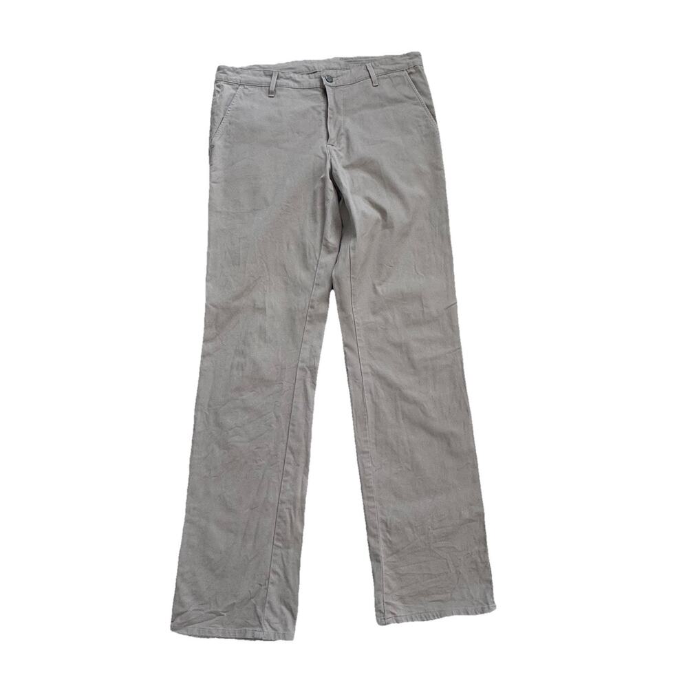 Adriano Goldschmied AG Supply Mens Supima Cotton Khaki Chino Pants 35 x 33